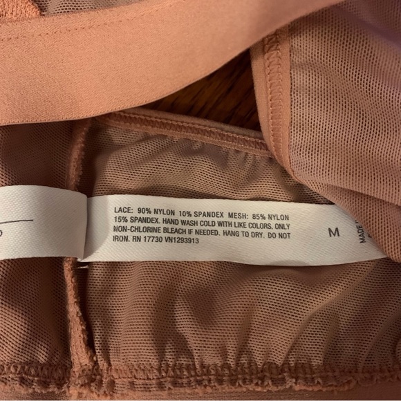 AUDEN Unlined Layered Floral Lace Mesh Double Strap Women’s Bra Size M - Picture 7 of 8